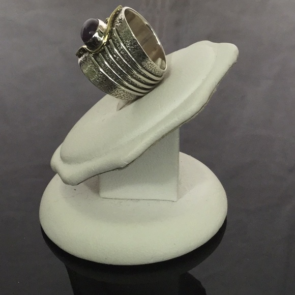 925SterlingSilverW/14KGoldAccents& 2.9 ctwAmythest - Picture 2 of 8